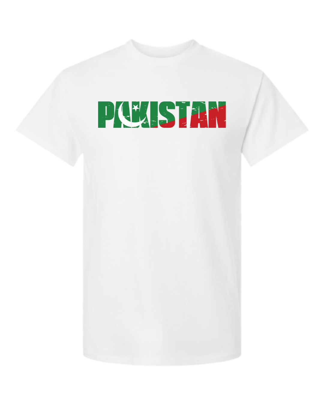 PAKISTAN Flag Typography Tee – PTI Inspired (Imran Khan Supporter Shirt)