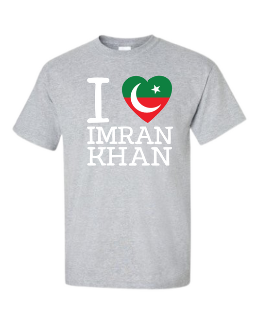 I Love Imran Khan – PTI Flag Heart Tee