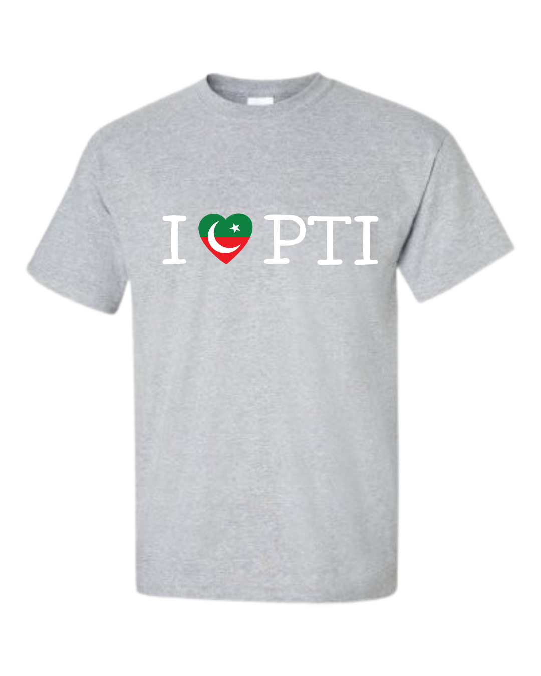 "I Love PTI” T-Shirt (Heart with PTI Flag)