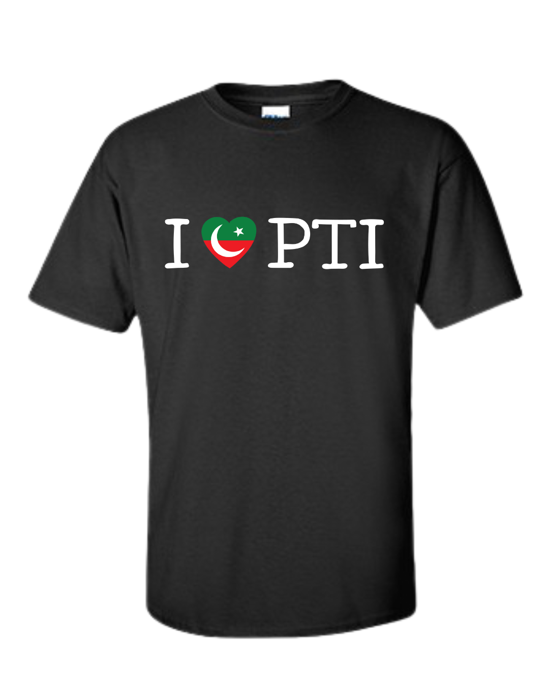 "I Love PTI” T-Shirt (Heart with PTI Flag)