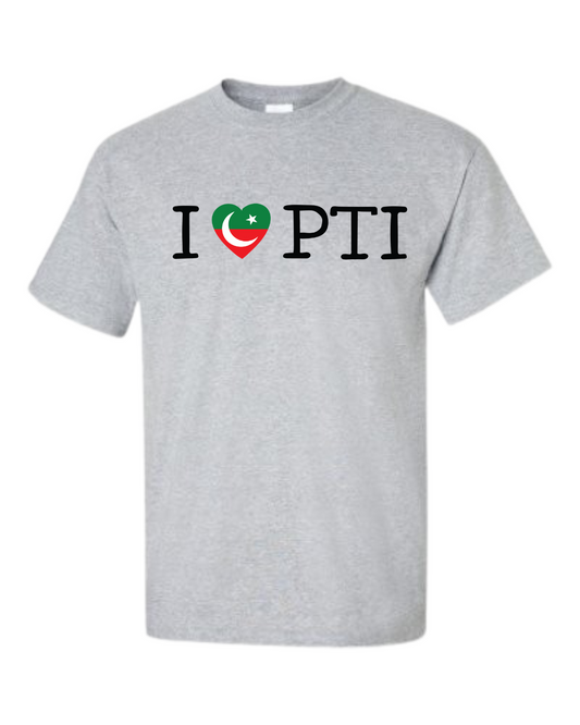 "I Love PTI” T-Shirt (Heart with PTI Flag)