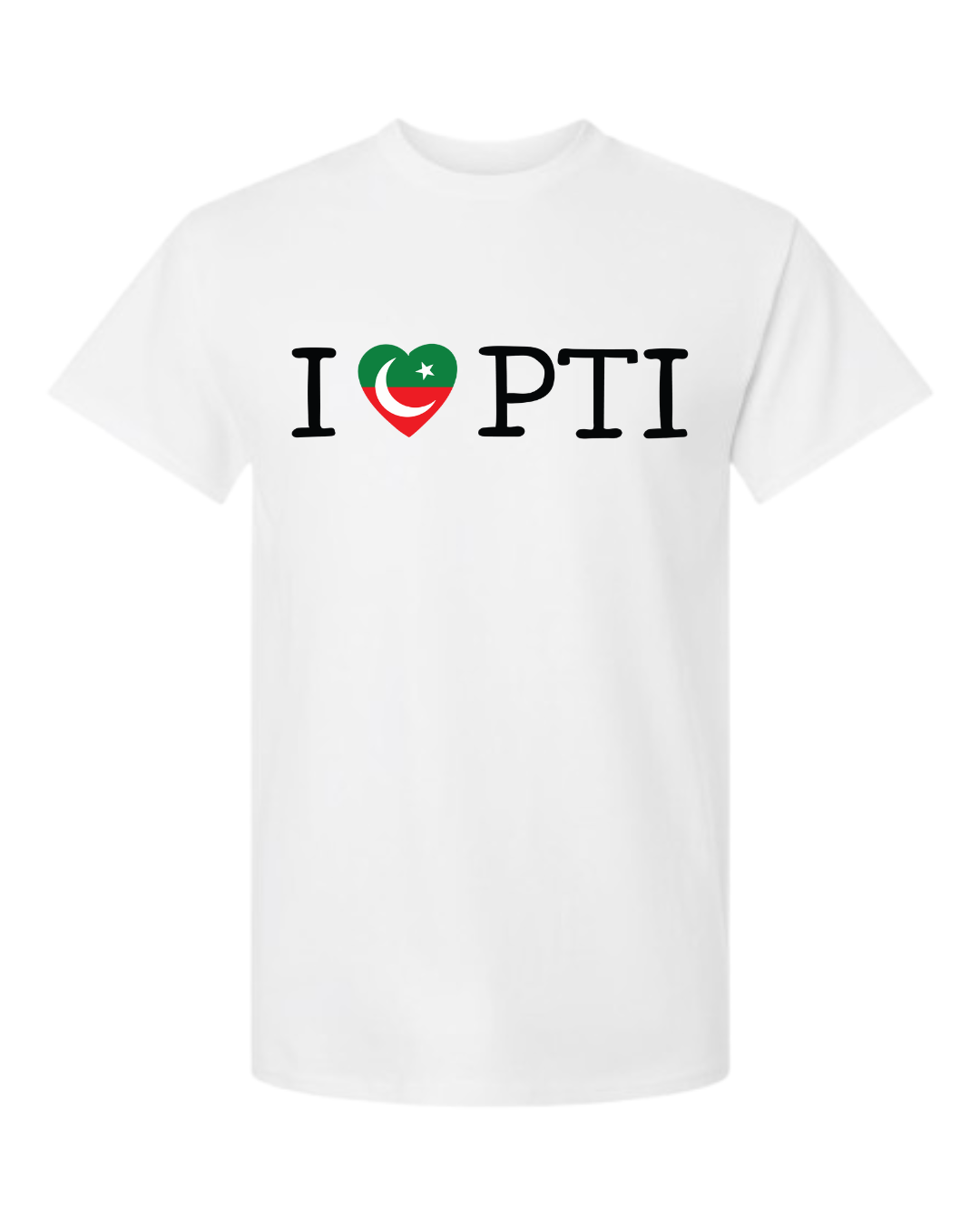 "I Love PTI” T-Shirt (Heart with PTI Flag)